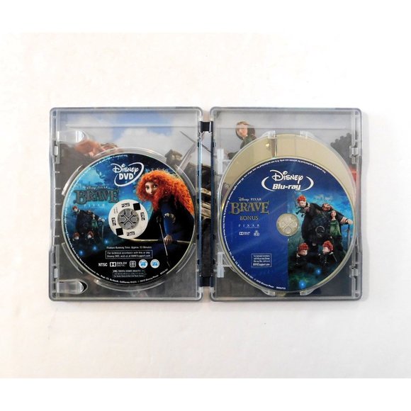 Disney Brave Steelbook Blu-ray DVD 2012 Movie Bonus Pixar 3 Discs - Picture 4 of 7